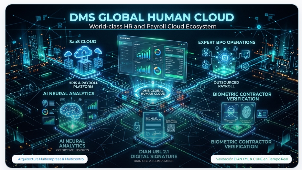 DMS Global Human Cloud Ecosistema Completo de Nómina, BPO y Control de Contratistas